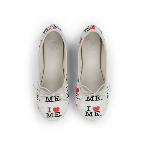 GREY I HEART ME MELODY FLATS