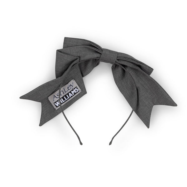 GREY BOW HAIR BAND