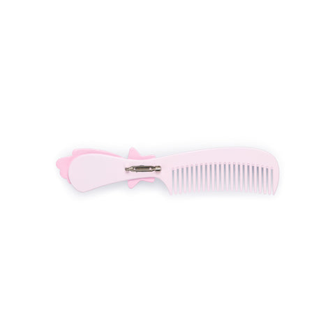 PINK SHOOTING STAR COMB BROOCH