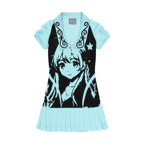 MANGA AMELIA DRESS - AQUA