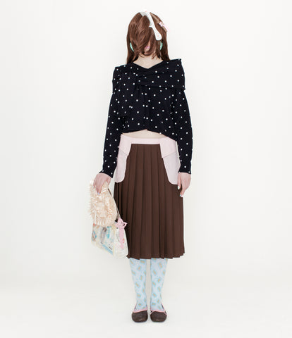 PINK COLLAR SKIRT