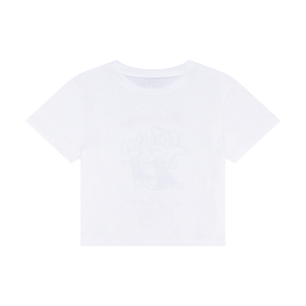 CROPPED T-SHIRT / HARMONY & PEACE - WHITE