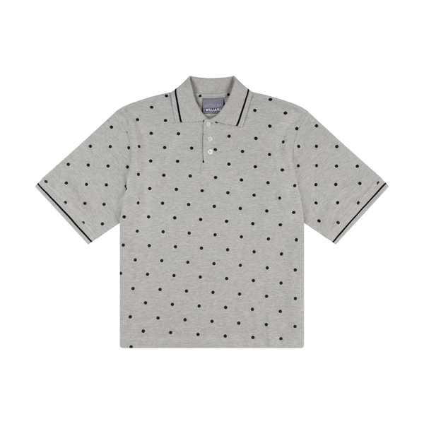 POLKA DOT SHIRT  - GREY