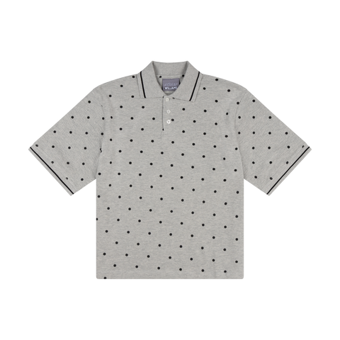 POLKA DOT SHIRT  - GREY