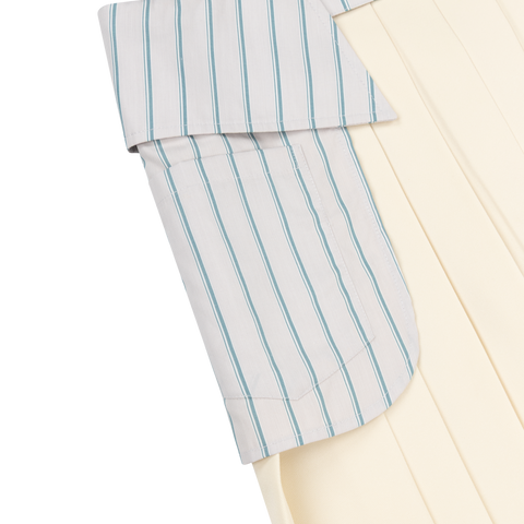STRIPE COLLAR SKIRT