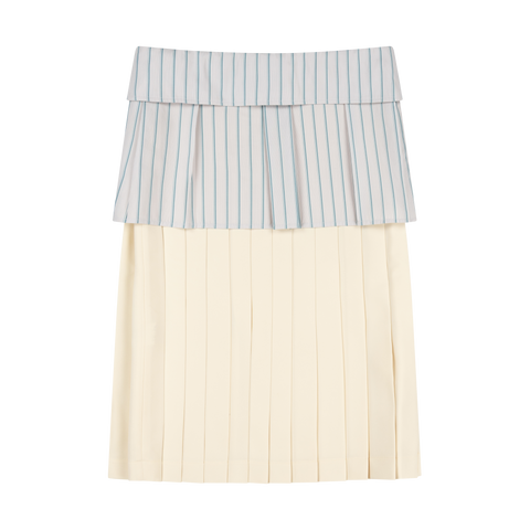 STRIPE COLLAR SKIRT