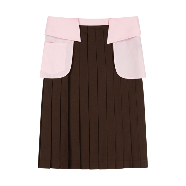PINK COLLAR SKIRT
