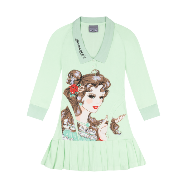 L/S AMELIA DRESS LADY - MINT