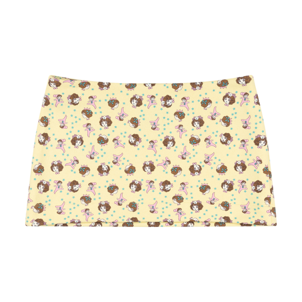 GIRL BABY MINI SKIRT - YELLOW