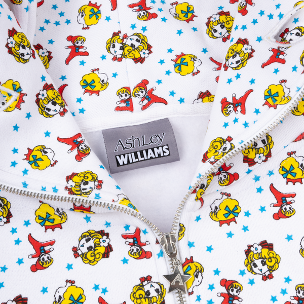 GIRL BABY BUTTERFLY HOODIE  - WHITE