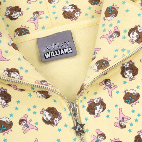 GIRL BABY BUTTERFLY HOODIE  -  YELLOW