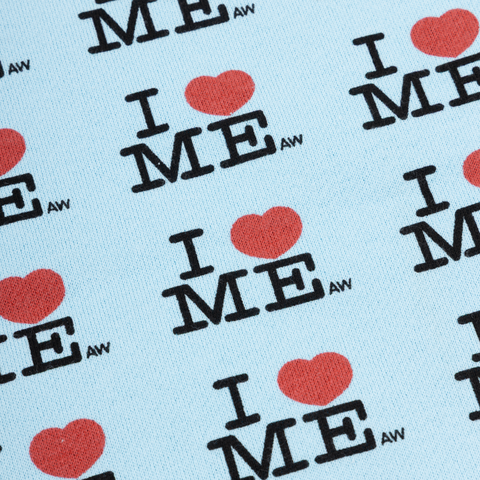 I HEART ME  MINI SKIRT - BLUE
