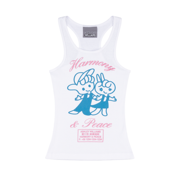 HARMONY & PEACE VEST - WHITE