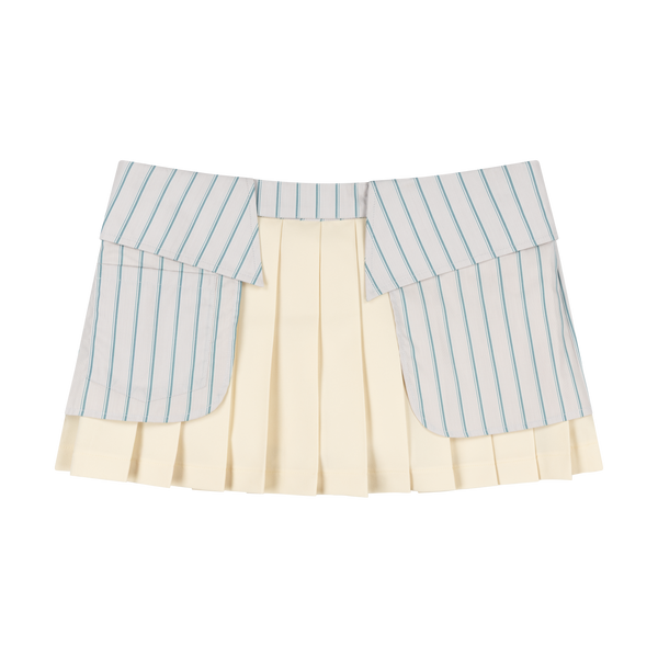 STRIPE COLLAR MINI SKORT