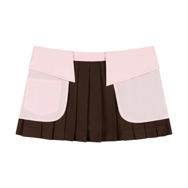 PINK COLLAR MINI SKORT