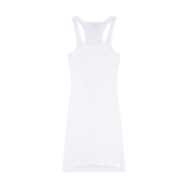 HARMONY & PEACE VEST DRESS - WHITE