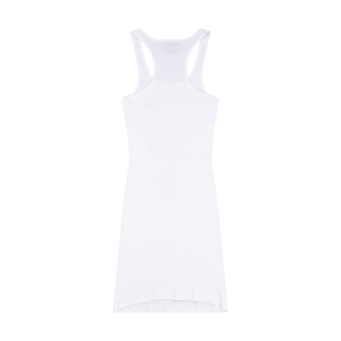 HARMONY & PEACE VEST DRESS - WHITE