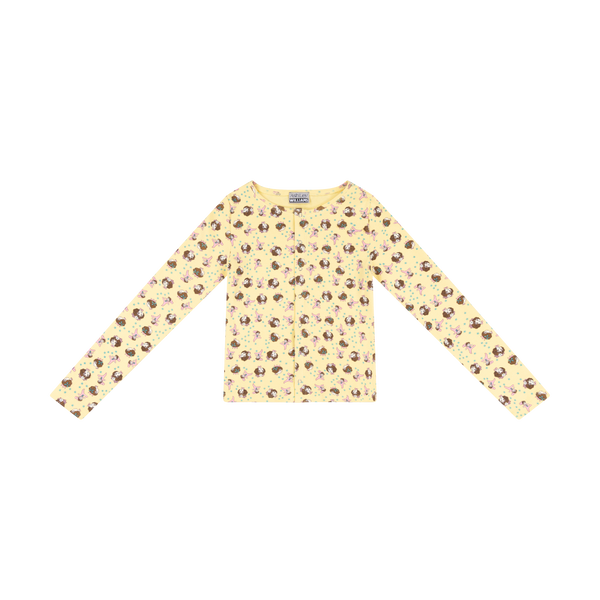 THERMAL TOP GIRL BABY  - YELLOW