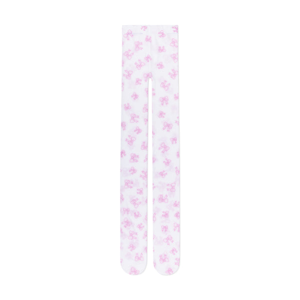 BOW TIGHTS - PINK