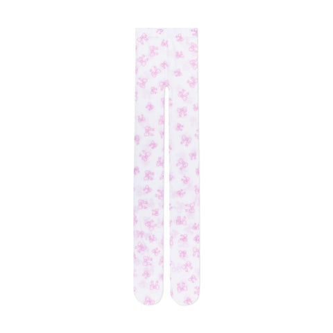 BOW TIGHTS - PINK