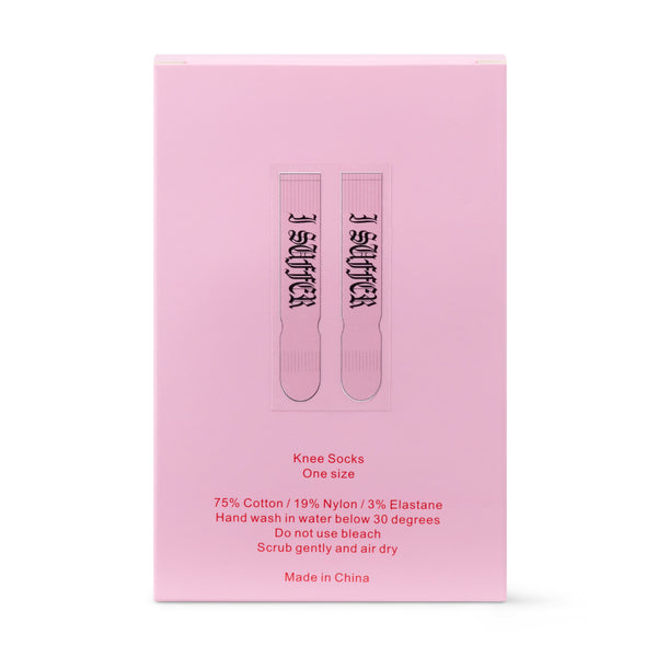 SUFFER KNEE SOCKS - PINK