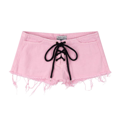 MICRO JEAN SHORTS- PINK