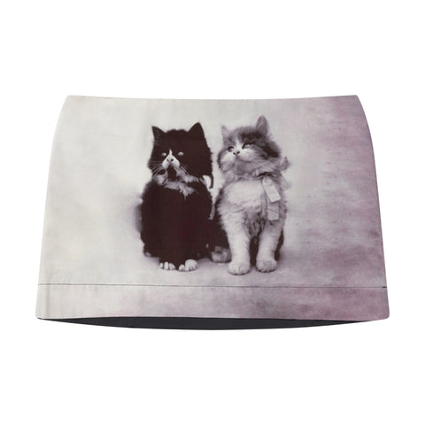 TWO KITTENS MINI SKIRT