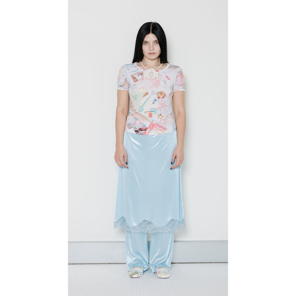 BLUE LINGERIE TROUSERS