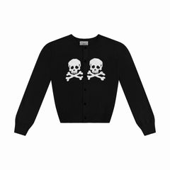 BLACK KNIT SKULL CARDIGAN – Ashley Williams