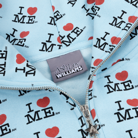 I HEART ME BUTTERFLY HOODIE  - BLUE