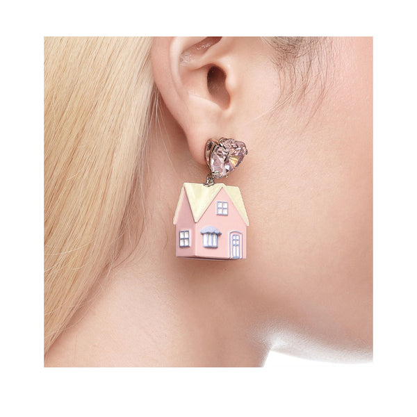 PINK ASHLEY WILLIAMS X YVMIN HOUSE  EARRINGS