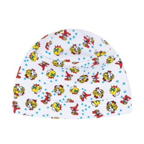 GIRL BABY BEANIE - WHITE