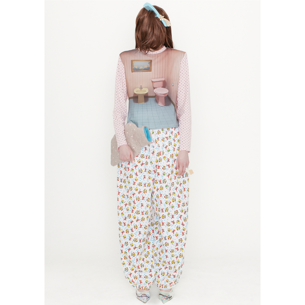 GIRL BABY JOGGERS - WHITE