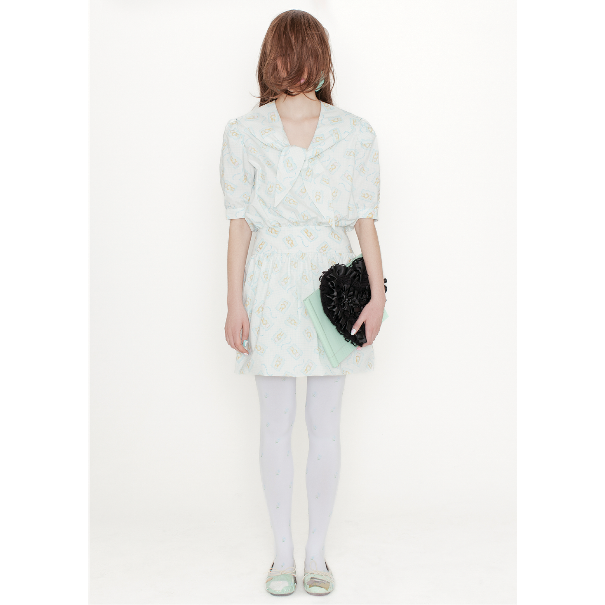 BOW HEART CLUTCH BAG - BLACK – Ashley Williams