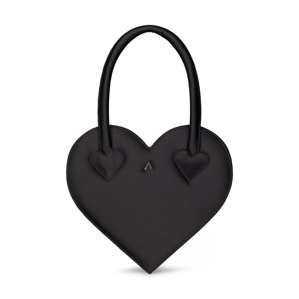 BLACK HEART HANDBAG