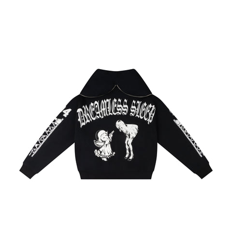 DREAMLESS BUTTERFLY HOODIE - BLACK & WHITE