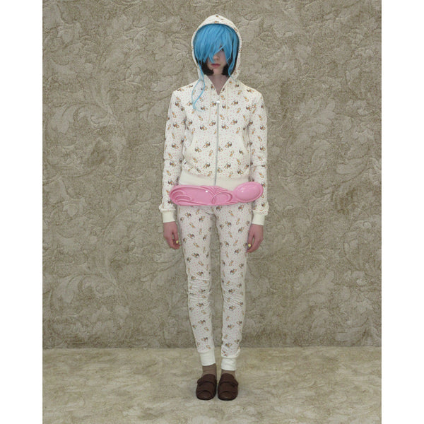 PEACH DEER SHRUNK BABY HOODIE