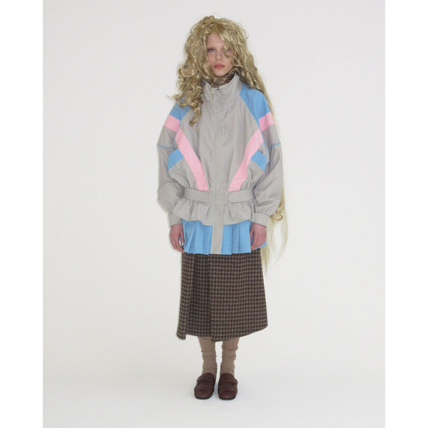 GREY SHORT WINDBREAKER DRESS