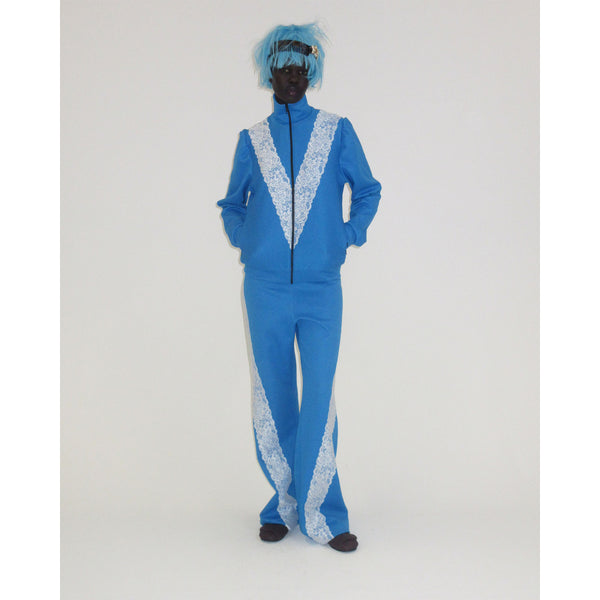 BLUE LACE TRACKSUIT JACKET